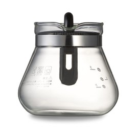 メリタ Melitta コーヒー ティー サーバー ガラス製 茶こし付き 800ml 6杯用 グラスポット カフェリーナシリーズ MJ-9302 ブラック