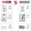 Luxear Vacuum Storage Bags for Clothes, 4 Pack (2 Jumbo