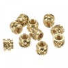 sourcing map knurled Insert Nuts, 120Pcs M3 x 4mm L
