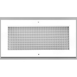 6" x 14" or 14" x 6" Cube Core Eggcrate Return Air Grille - Aluminum Rust Proof - HVAC Vent Duct Cover - White [Outer Dimensions: 7.75 X 15.75]