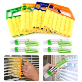 Blind Cleaner Duster Tool Set,4Pcs 7-Finger Microfiber Blind Duster