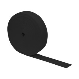 Mandala Crafts Black Twill Tape 1.5 Inches Cotton Webbing Strap - 50 Yds Black Cotton Ribbon Herringbone Tape - Cotton Bias Tape for Sewing Seam Binding