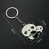 LiJuanWang Keyring Pendant, Gift Keyring, Bamboo Panda Keyring, Metal Lucky