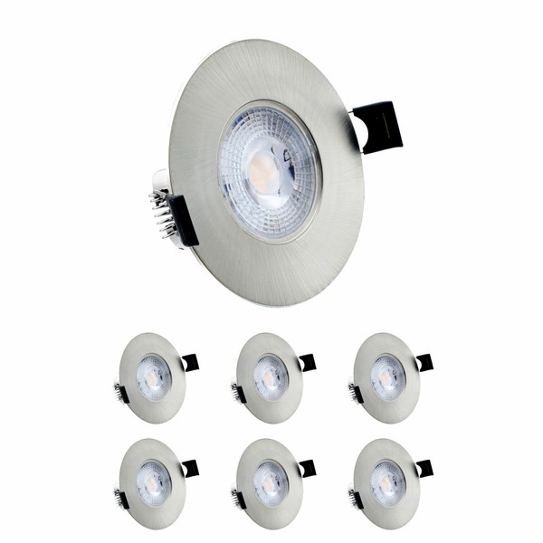 6X Sanlumia LED Recessed Downlight IP44 Ultra Slim Mains Powered