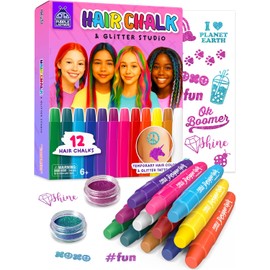 PURPLE LADYBUG Tizas Para El Cabello Lavables Para Niñas - Regalos Ideales Para Niñas De 6 A 10 Años(También Disponibles En Tallas Para Niños De 6 A 12 Años) Coloración Temporal Para Fiestas De Cumple