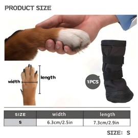 Dog Paws Recovery Shoe,Hundeschuhe Zur Erholung,Pfotenschutz Hund Verletzung, Haustierwunden Verhindern Lecken,Hundeschuhe Pfotenschutz Für Den Heilungsschutz Nach Chirurgischen Eingriffen(S)