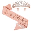 BRT Bearingshui Fabulous Tiara for Woman, Rose Gold Birthday Crown