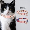 AIITLE Cat Collar 2 Pack with Bell, Breakaway Safety Buckle