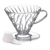 Hario V60 Plastic Coffee Dripper, Size 01, Clear