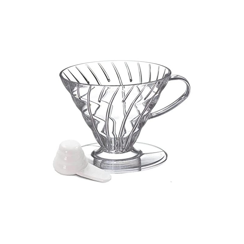 Hario V60 Plastic Coffee Dripper, Size 01, Clear