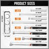 5-PIECE Magnetic Pickup Tools Set, Includes 15LB, 10LB, 3LB, 1.5LB