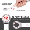 Jetech 19mm Combination Wrench - Industrial Grade Spanners with 12-Point