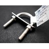 WAKI BK-702 Stainless Steel U-Bolt Set, 1/4" x 25mm