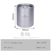 Boundless Voyage Titanium Mug with Lid 350ml Double Wall Outdoor