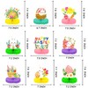 9 Pieces Easter Honeycomb Centerpieces Table Decor, Cute Bunny Chick