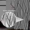 Uiiooazy White Black Striped Shower Curtain for Bathroom 72"x72", Geometric