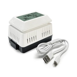 ECOWITT WH46D CO₂ and Air Quality Monitoring, CO₂(NDIR)/PM1.0/PM2.5/PM4.0/PM10/Temperature/Humidity 7-in-1 Sensor with LCD Screen, 433 MHz