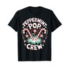 Peppermint Pop Crew Christmas Candy Cane Holiday Cheer T-Shirt