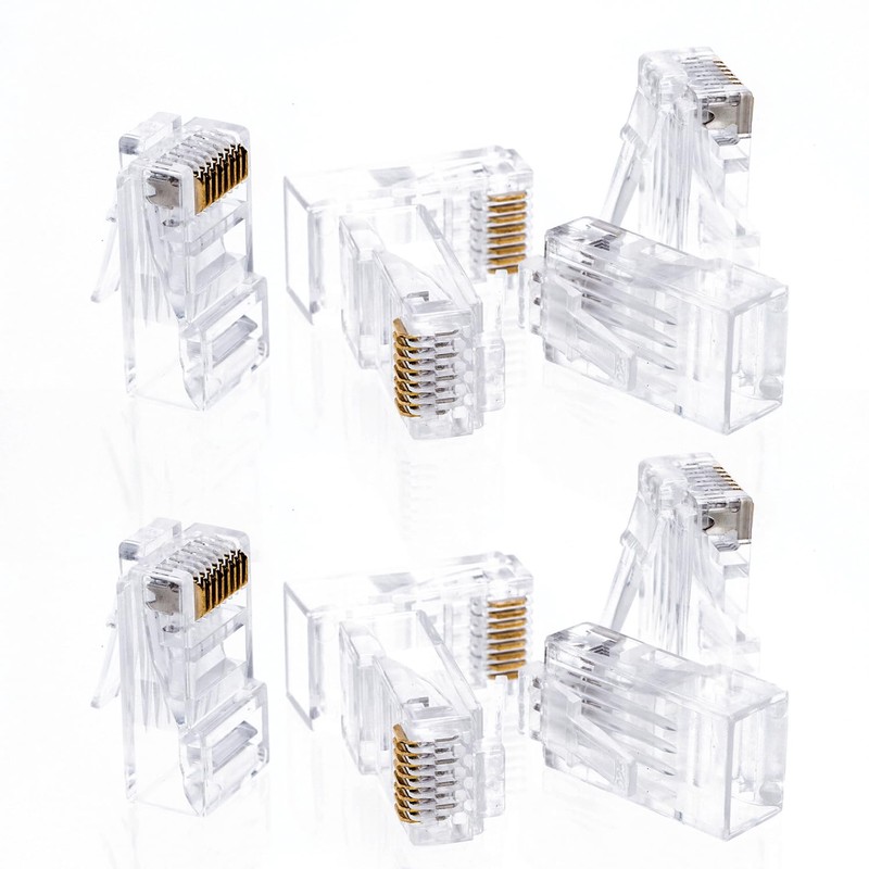 Cctv4Less RJ-45 Cat5e UTP Conector LAN Ethernet Enchufe Red (Paquete