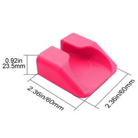 A Pair of Bicycle Pedals, Flat Pedal Converter, self-Locking to Ultra Light Anti Slip Pedal Cover, Suitable for: Wahoo SpeedPlay (Pink)