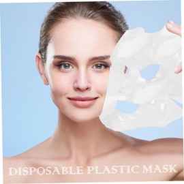 POPETPOP 200pcs Disposable Facial Masks Mini Wipes Face Film Hydrotherapy Film Face Maker Skin Care Face Mask Sheet White Plastic Missing