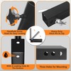 KAIRAY Foldable Hitch Mount Flagpole Holder Universal for Standard 2