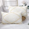 Set of 2 Cotton Knitted Boho Throw Pillow Covers 12