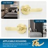 Leydebong 4 Pack Privacy Door Lock Door Handle Lever Keyless