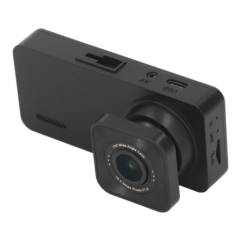 Dash Camera Triple Lens Rotatable HD1080P Night Vision 2in ISP
