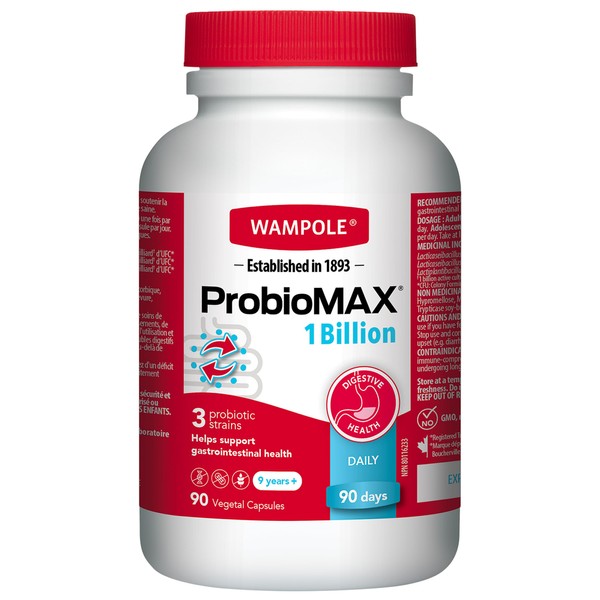 Wampole ProbioMax Daily 1 Billion – Healthy Gut Flora –