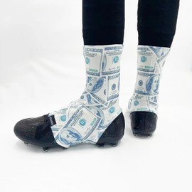 JINJUNINS Spats Cleat Covers Sublimation Printing (Money, M)