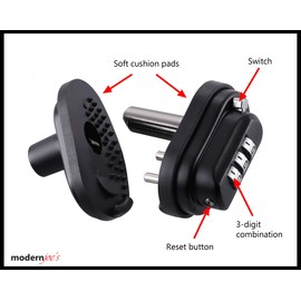 MJs Night Trigger Combination Lock for Low Level Lighting(3 Pack). Fits on Pistols, Rifles, Shotguns and Revolvers.