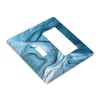 Blue Navy Marble 2 Group Switch Rocker Combination Wall Plate