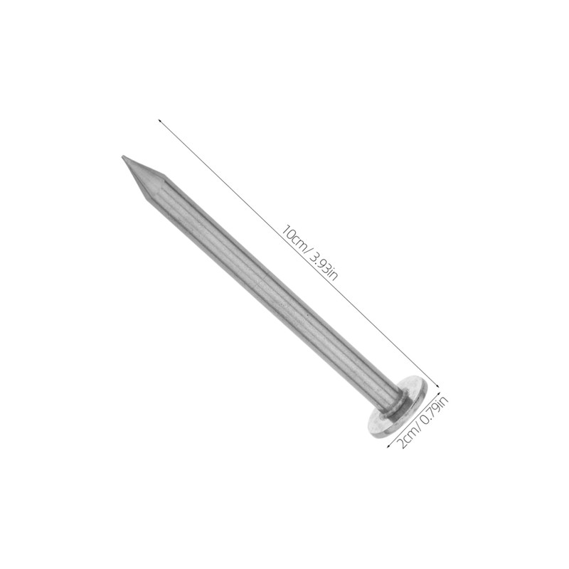 Levemolo 5pcs Low Profile Survey Stakes Heavy Duty Stainless Steel