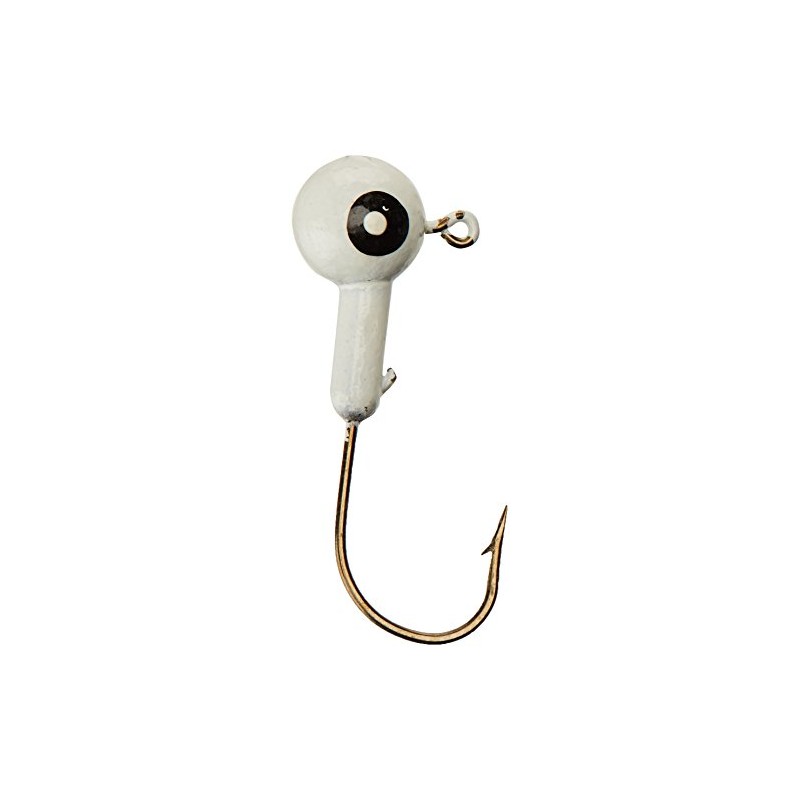 Eagle Claw Jig Head, 3/4 oz, Blanco, 10 Piezas