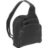 Piel Leather Backpack Sling, Black, One Size