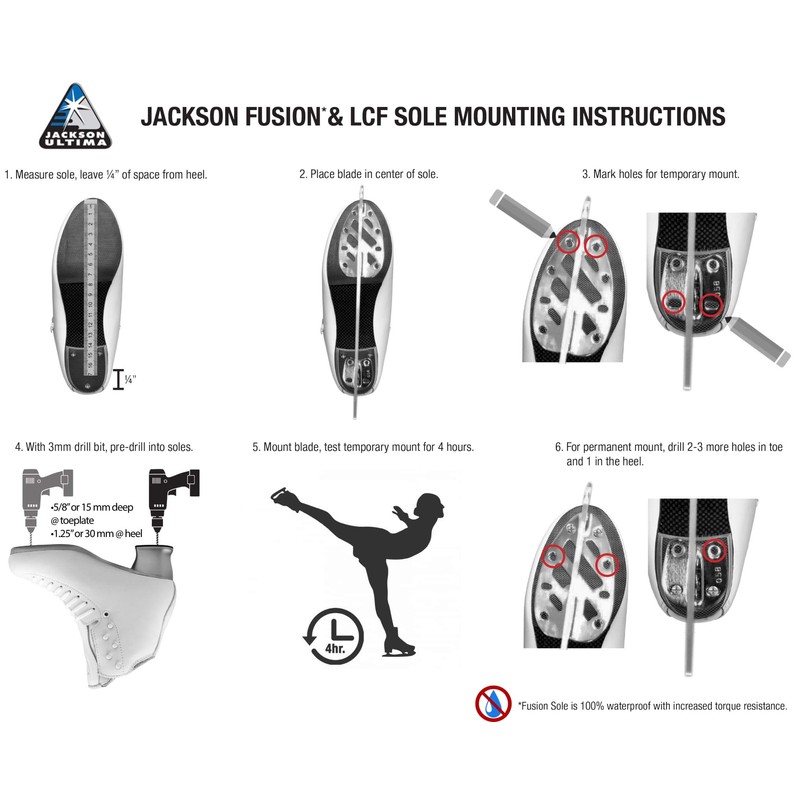 Jackson Ultima Aspire XP UB25 Figure Skating Blades - 9