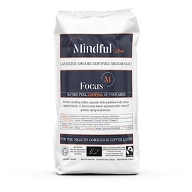 Mindful Coffee - Focus 250g| Organic Clean Coffee Beans | Lab Tested - Mycotoxin Free| Freshly Roasted |Single Origin Speciality|Whole Beans