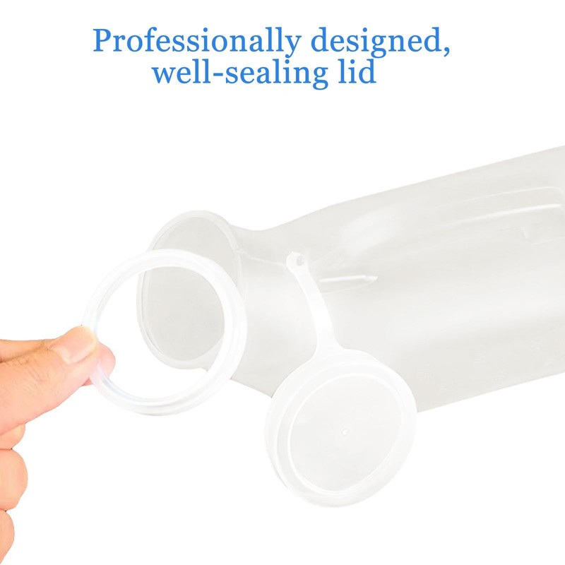 Urinal Bottle, 2Pack Male Portable Travel Pee Bottles, 1200ml Spill