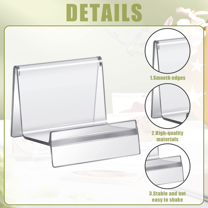 Weysat Purse Display Stand Clear Acrylic Handbag Stand Jewelry Wallet