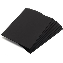 A4 Black Card (Pack of 50, 270gsm) for Crafting, Scrapbooking, Printing Activities Arts & Crafts Room Essential