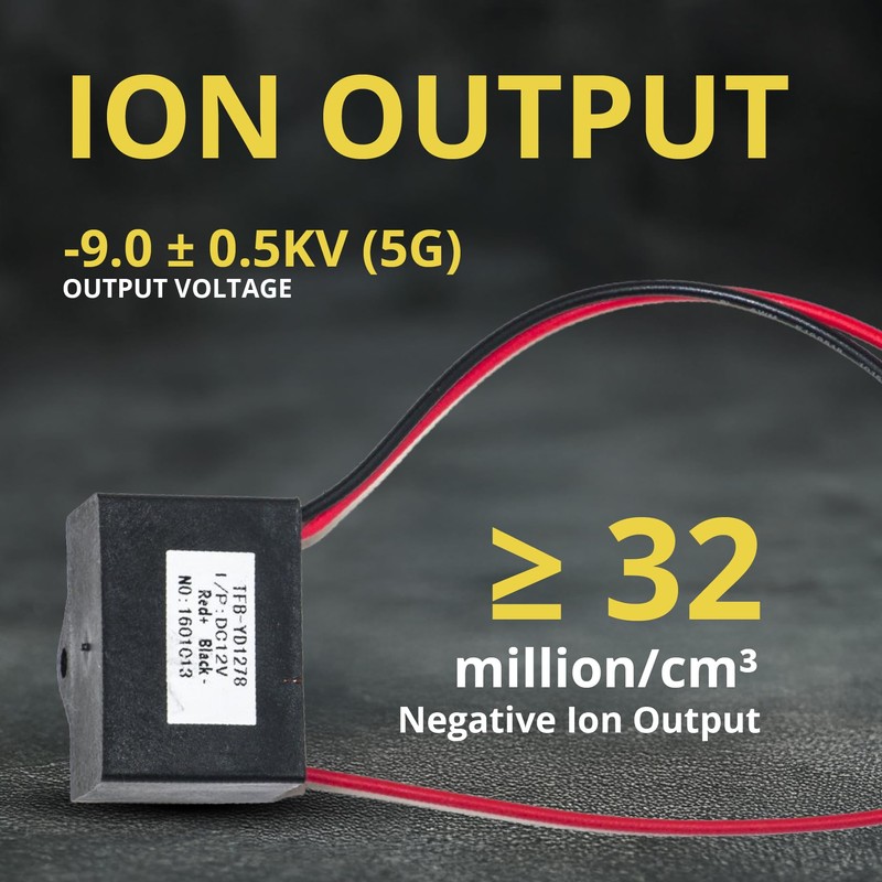ELECTRODEPOT 12V DC Plasma Negative Ion Generator Module – Portable