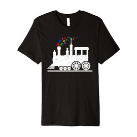 Train Puzzle Piece Autism Awareness Month Kids Toddlers Premium T-Shirt