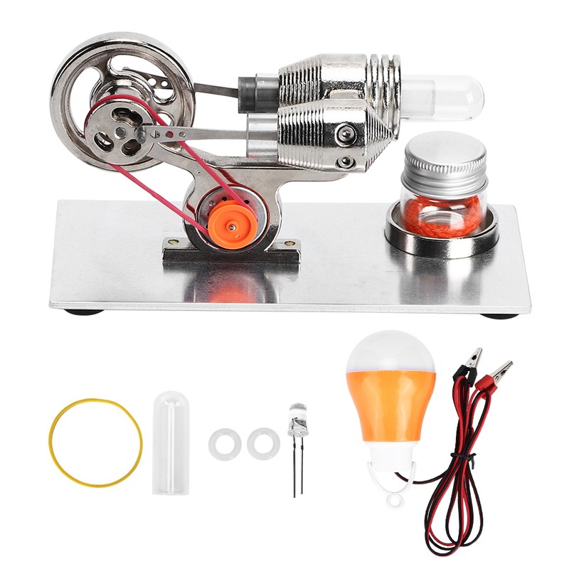 Hot Air Stirling Engine Motor Miniature Steam Power Physics Toy