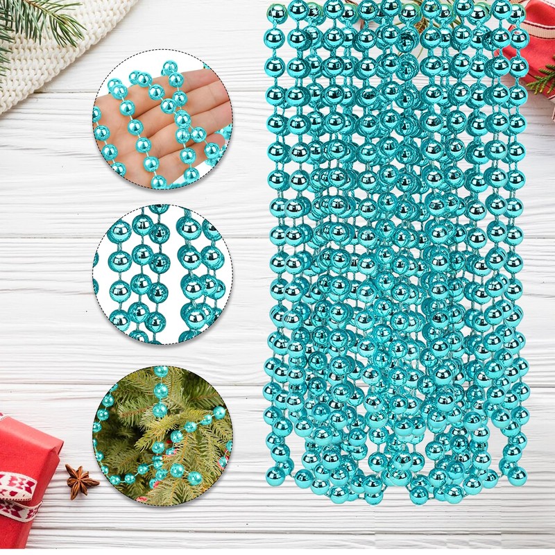 Trimming Shop 9 Metres Shiny Bead Garland for Christmas Tree