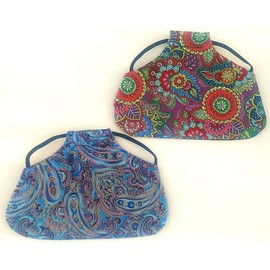 Twisted 2 Perfection Reversible Standard Size Chicken Saddles Hen Aprons (Blue & Purple Set of 2)