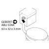 Sanitop-Wingenroth Cistern Gasket Set, 2 Piece Set, Rubber Bell Seal