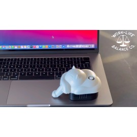 Work-Life Balance Corporation Laptop Touchpad Jiggler - Doesn't Require Mouse – AA Battery Powered - Cat/Dog