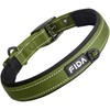 Fida Padded Dog Collar, Metal Belt Buckle Dog Collar with