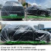 4 Packs Disposable Car Cover Clear Plastic Car Cover Universal